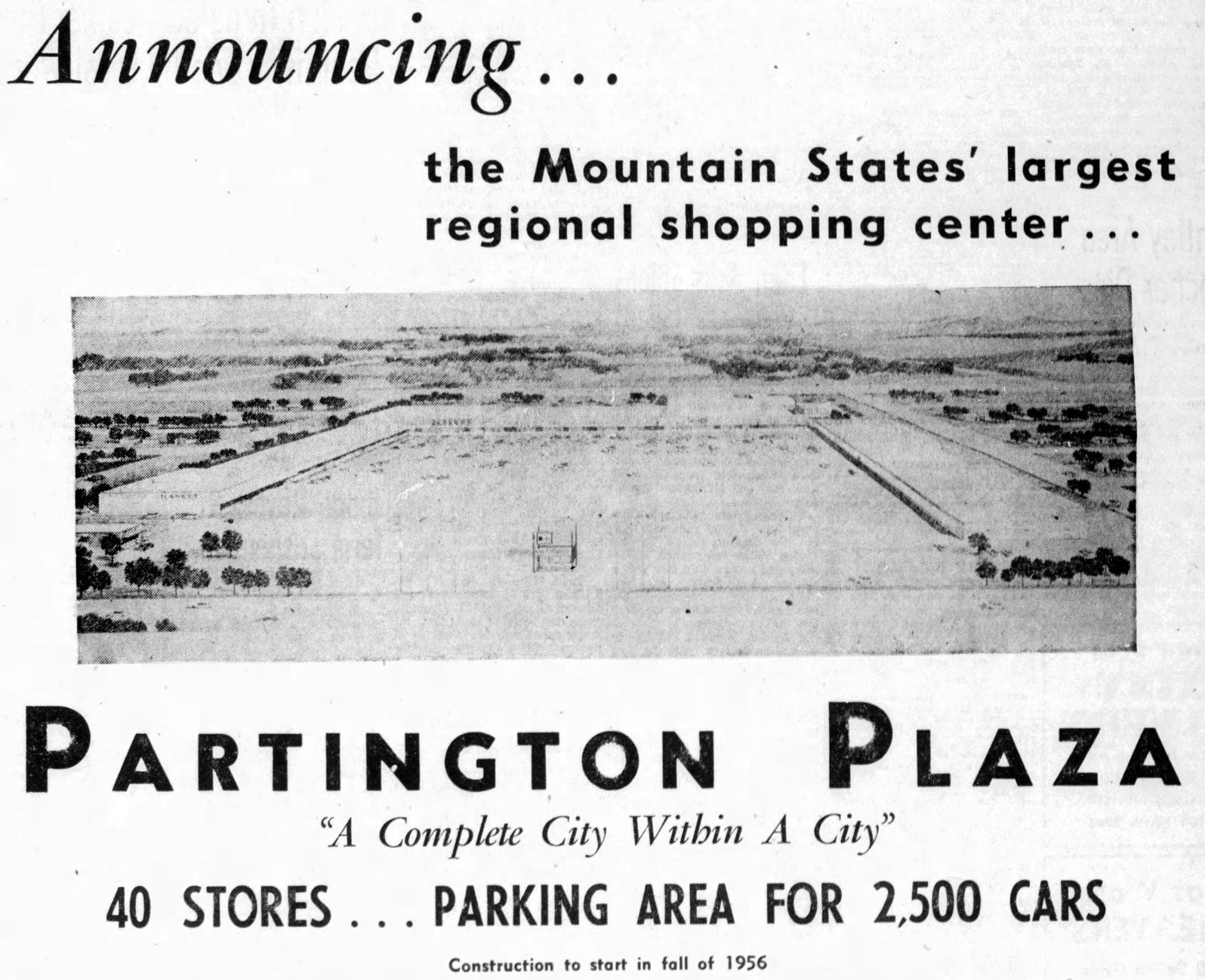 Partington Plaza, 1950s